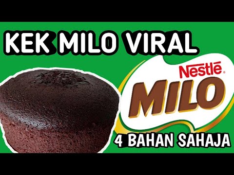 Milo 4 kek bahan kukus KAK NOR