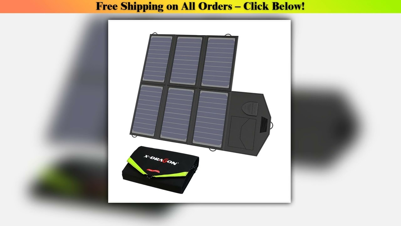 X-DRAGON Portable Foldable Solar Panel 12V 18V 40W USB Solar Battery Charger Solar Cells Outdoor