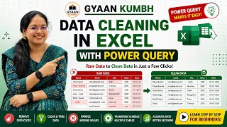 🔥 Data Cleaning | Convert Messy Excel Data into a Clean Table Using Power Query (Step-by-Step) Excel