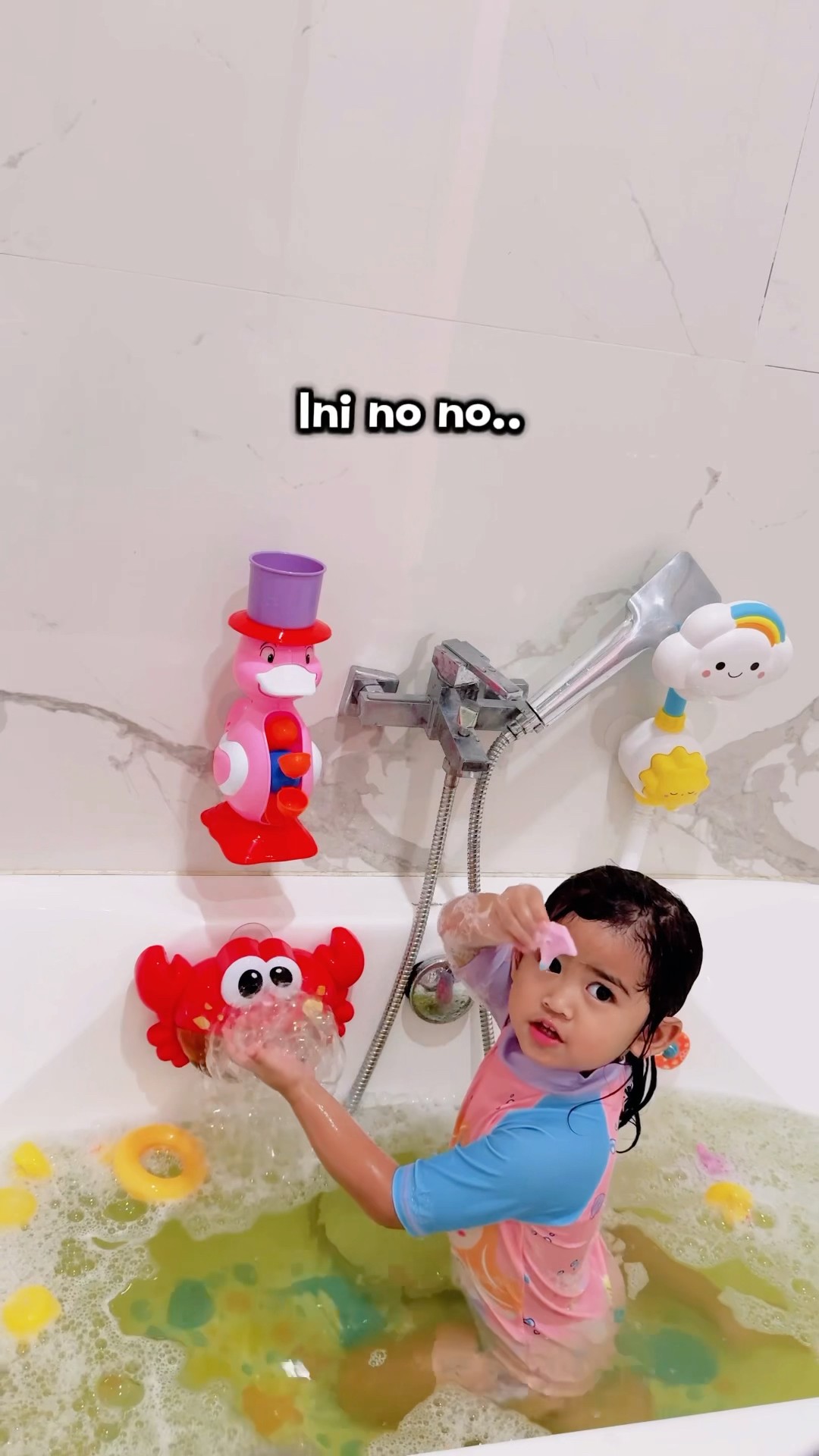 Moana mandi bath up full bubble❤️?