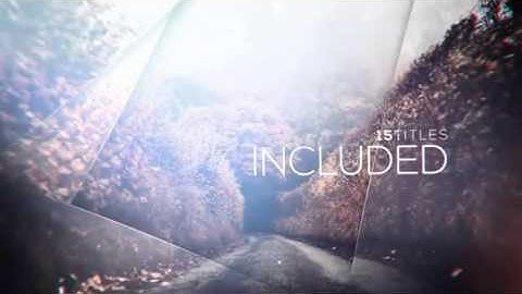 Parallax Slideshow With Titles | After Effects Template