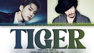 Tiger - Hoshi ( feat. tiger jk ) ( Color coded lyrics )