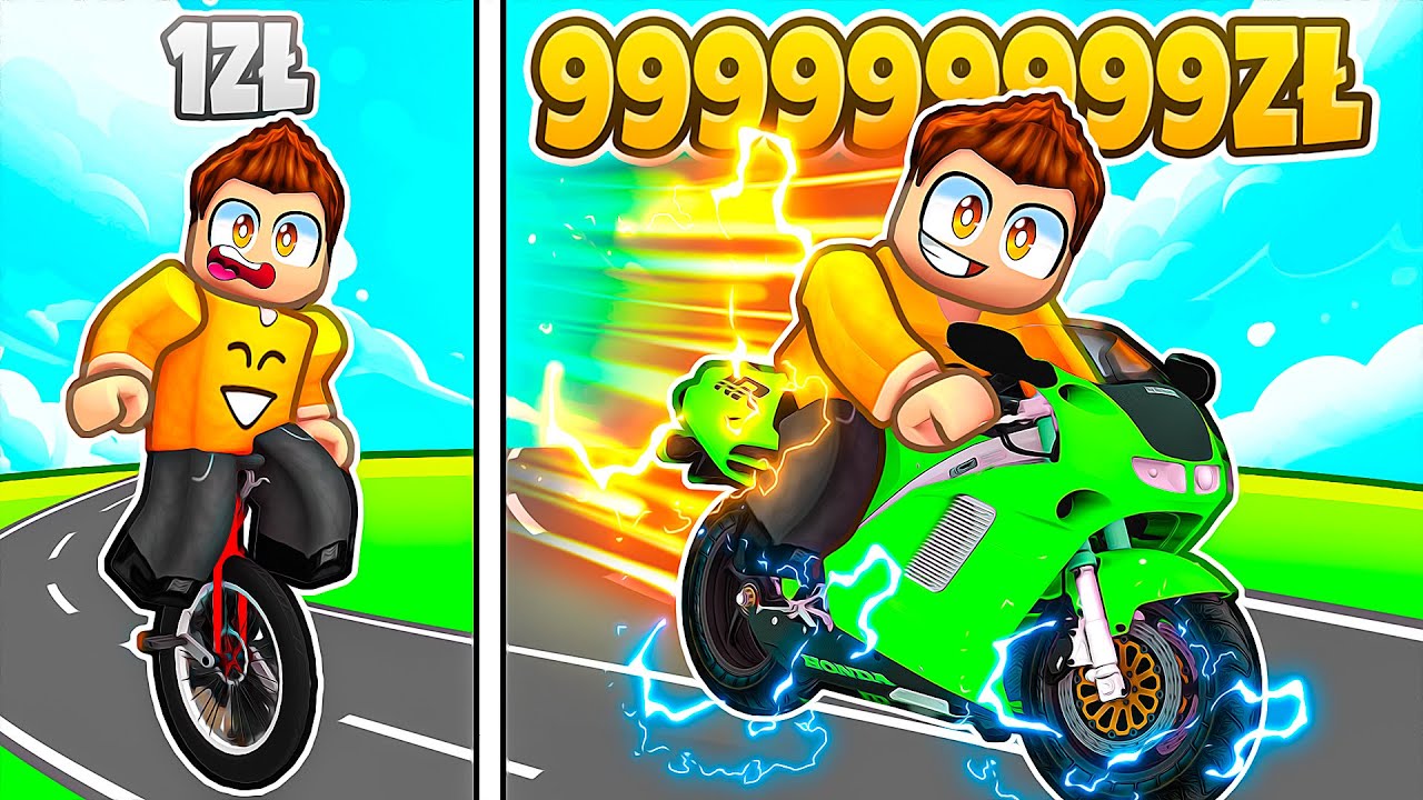 MOTOR ZA 1ZŁ vs MOTOR ZA 999999999ZŁ w Roblox!