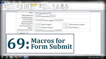 Microsoft Word: Create a Submit Form Button