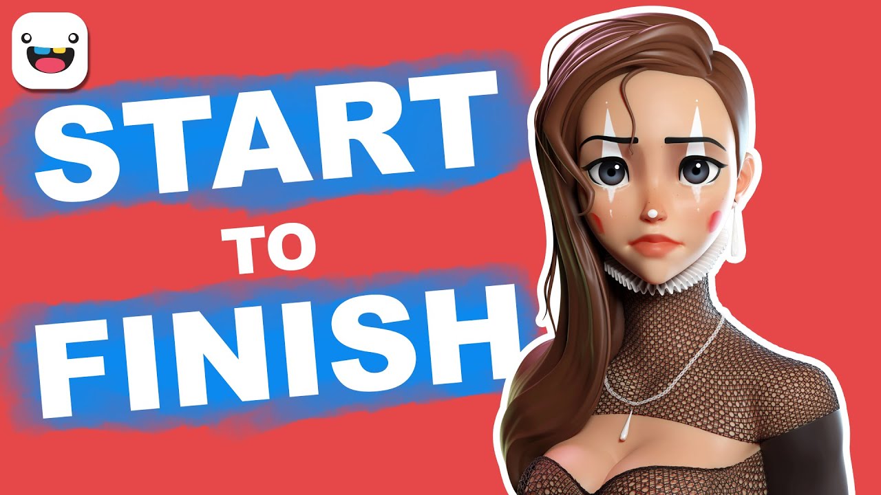 Процесс создания 3D-персонажа от начала до конца 🤡 Главарь 🤡