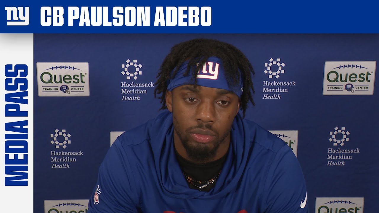 Paulson Adebo: "It just comes down to executing" | New York Giants