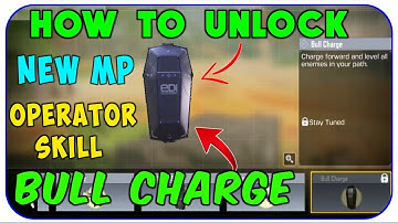 How To Unlock New MP OPERATOR SKILL BULL CHARGE ? How It Works? Full Details | CALL OF DUTY MOBILE