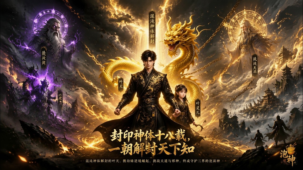 完結全集】《封印神体十八载，一朝解封天下知》🔥叶天解封混沌神体，携