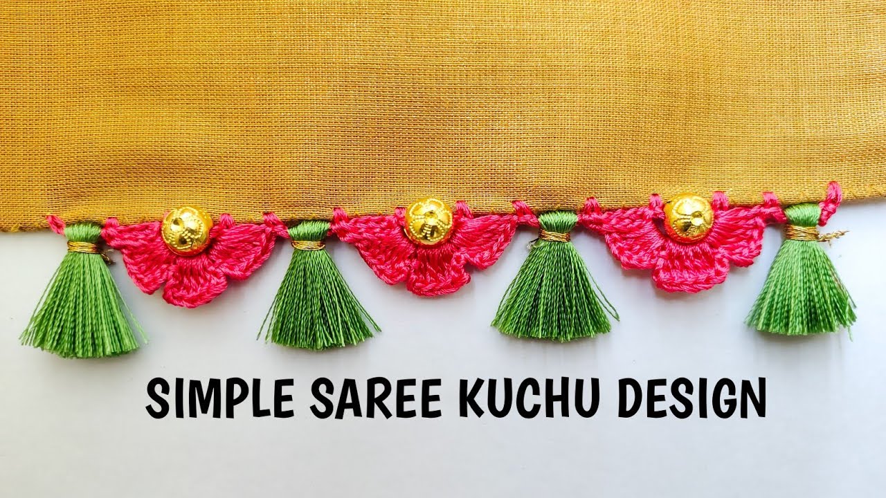ಸಿಂಪಲ್ ಸೀರೆ ಕುಚ್ಚು ಡಿಸೈನ್ | New Simple Saree Kuchu Design In Kannada | Anu Creations