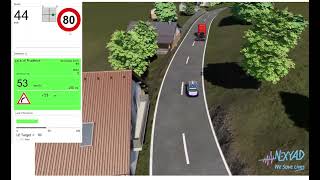 Nexyad Prudence Based Autonomous Vehicle Use-Cases Simulation Bird View Inside Cockpit. Oct 2024.