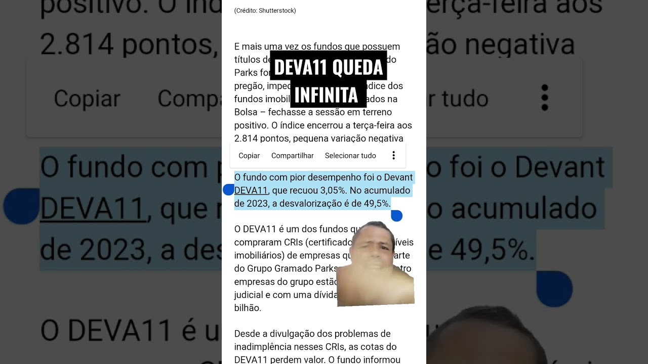 DEVA11 QUEDA INFINITA DA COTAÇÃO 