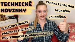 Technické novinky - čistička vzduchu, iPhone 11 Pro Max, koloběžka, mikrovlnka, pračka, lednička,...