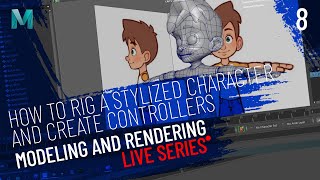 How to Quick Rig a Character with Controllers in Maya? | Lesson 8 A | 3D Design Livestream Session