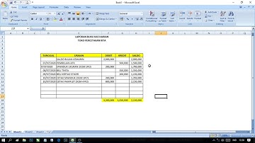 TERBARU!!!! TUTORIAL CARA BUAT LAPORAN BUKU KAS HARIAN DI EXCEL
