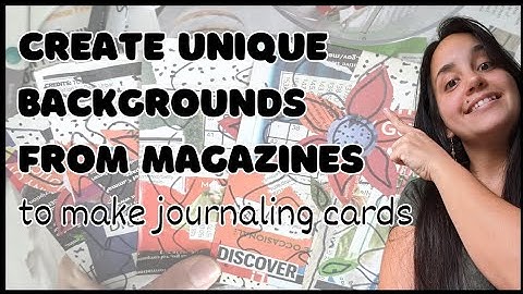 How I make masterboards with only magazines / Junk journaling cards / Analog Collage art