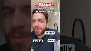 🚨STOP using these words/phrases in your English essays! 🚨
