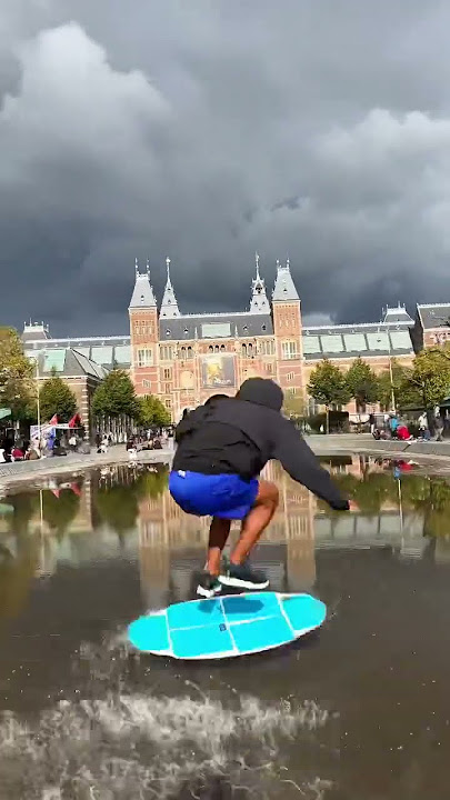 Rain gives us a playground #skimboarding
