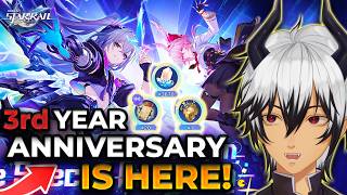 Mappa Collab Cinema Song  3rd Anniversary Rewards  42 Stream Reaction  Honkai Star Rail