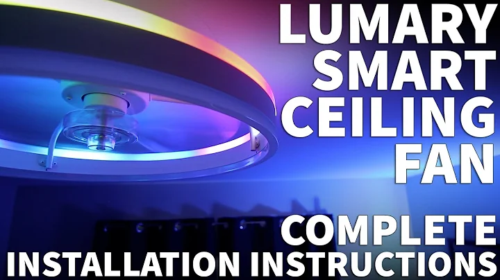 Lumary B1 Smart Ceiling Fan with RGB Lights - How to Install a Low Profile Ceiling Fan