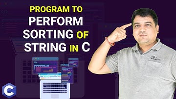 C Program to Perform Sorting of String