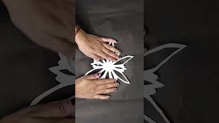 Easy snowflake white paper design #diy #craft
