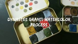 Insect Watercolor tutorial, beetle art,  beetle illustration dynastes  granti beetle