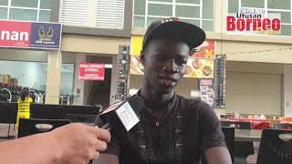 Remaja Ghana fasih bertutur bahasa Melayu Sarawak.