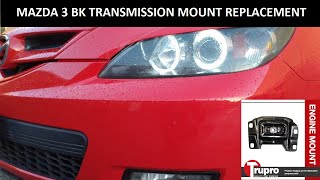 Athlete Statistics Mazda 3 BK Manual Transmission Mount replacement DIY How To