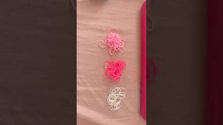 Loom band bracelets pt 3 comment what colour I should do next ! #loomknit #rainbowloom #loombands