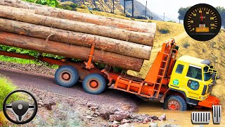 Wood Transporter Truck Simulator 3D Games - Crazy Big Truck Driving - Android Gameplay screenshot 5