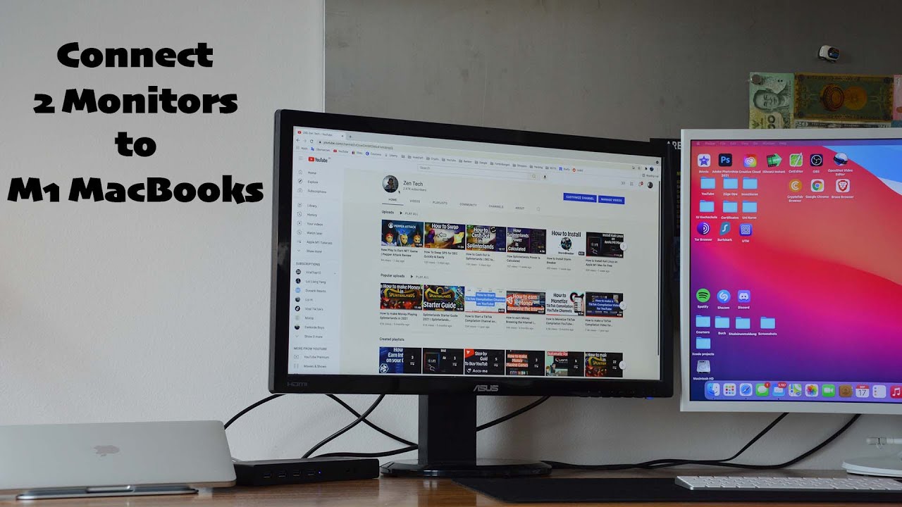 How to Connect Multiple Monitors on your M1 MacBooks YouTube