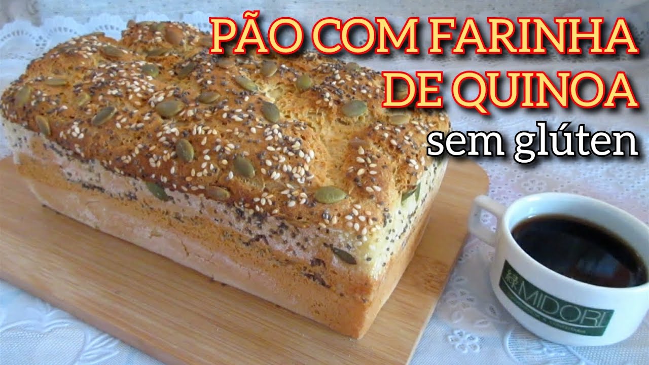 PÃO COM FARINHA DE QUINOA SEM GLÚTEN SEM LACTOSE FAÇA E VENDA PÃES SEM GLÚTEN
