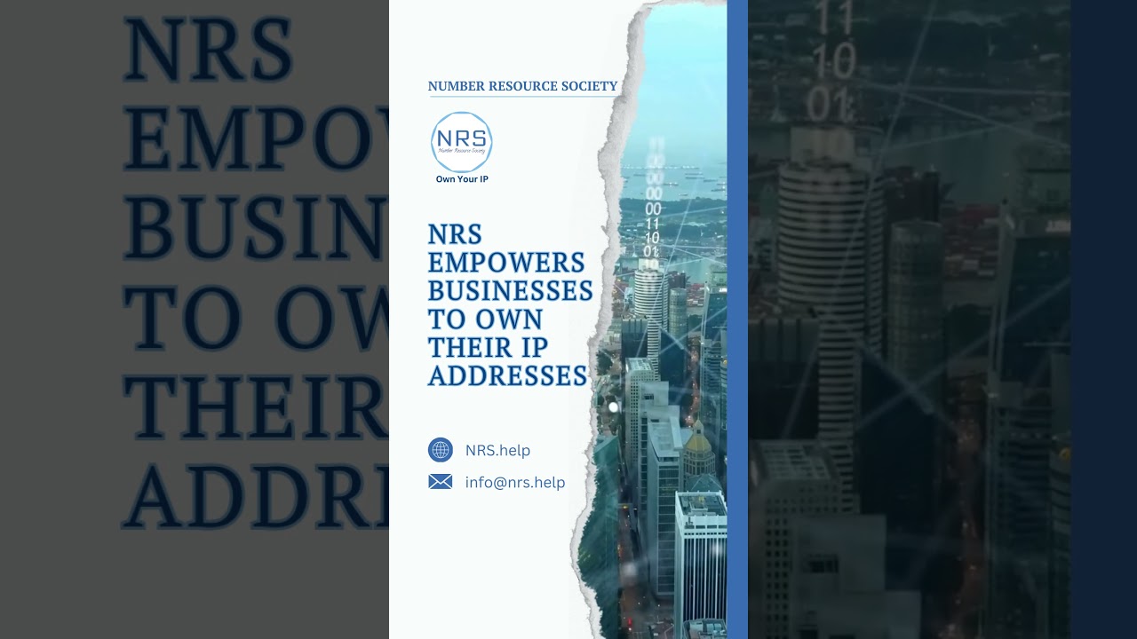 NUMBER RESOURCE SOCIETY  #OwnYourIP