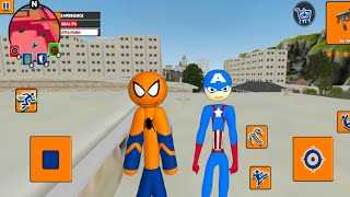 Spider Stickman Rope Hero - android gameplay screenshot 4