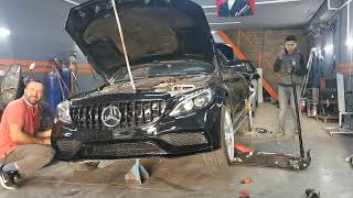 Mercedes C180 Coupew205 İhaleden Kazali Aldik Ve Topladik