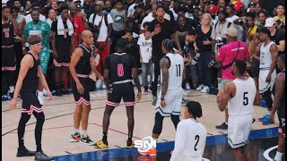 DeMar DeRozan Was HEATED & Ready To Fight At Trash Talker! Drew League With LeBron James On Da Court