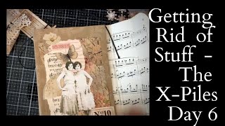 The X-Piles - Use Up Stuff - Episode 6 - Tim Holtz Paper Doll Cover + Signatures