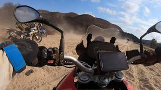 BMW GS 850 sand riding at Harties