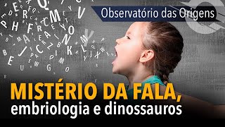 OBSERVATO?RIO DAS ORIGENS #2: miste?rio da fala, embriologia e dinossauros