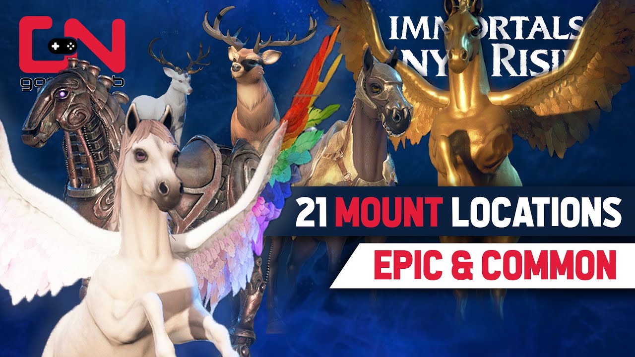 Immortals Fenyx Rising 21 Mounts Locations (Epic & Common) YouTube