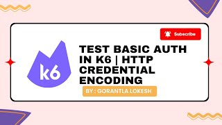 Part 4: How to Test Basic Auth in K6 | HTTP Header and Credential Encoding #k6