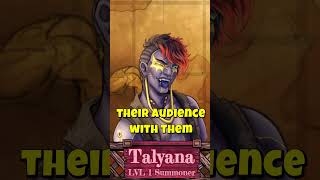 Meet Talyana! #drawsteel #riseheroesrise #ttrpg #thefallofblackbottom