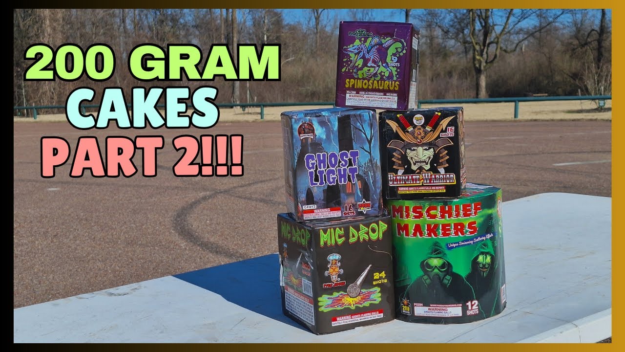 200 Gram Cake Fireworks Part 2!!!