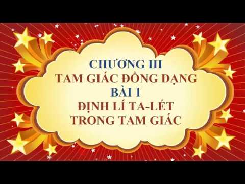 Toán học lớp 8 – Bài 1 – Định lí Ta Lét trong tam giác