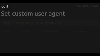 Famous Set custom user agent #curl Wealth