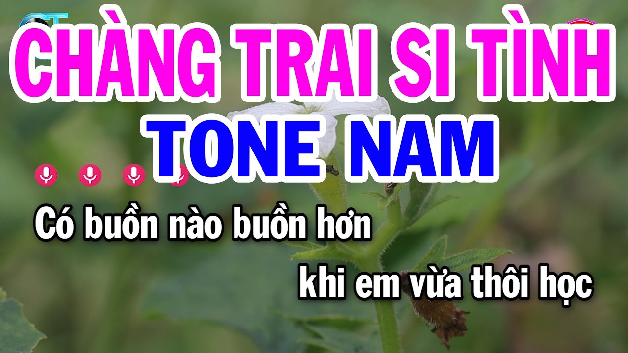 Karaoke Chàng Trai Si Tình Tone Nam ( Cm ) Nhạc Sống Hay | Đại Lý Karaoke