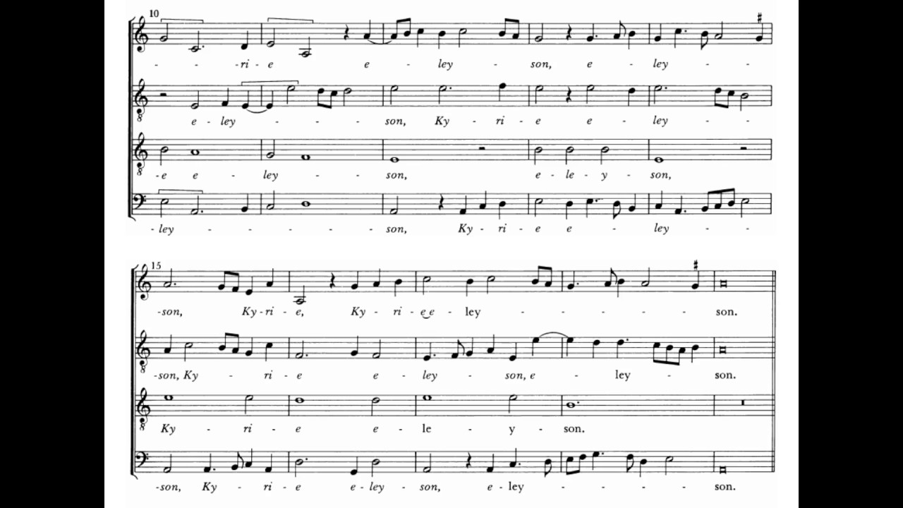 Obrecht: Missa L'homme armé - Kyrie