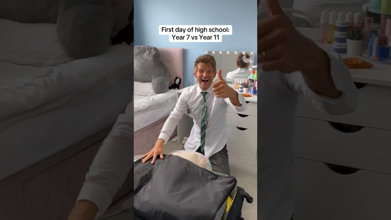 The difference 5 years of high school makes! #students #year7 #year11 #highschool #schoollife