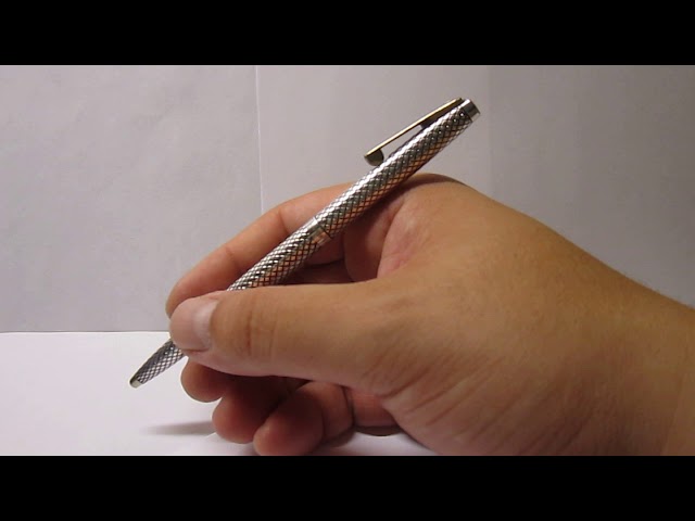 Sheaffer Imperial Sterling Silver Ballpoint Pen Review - YouTube