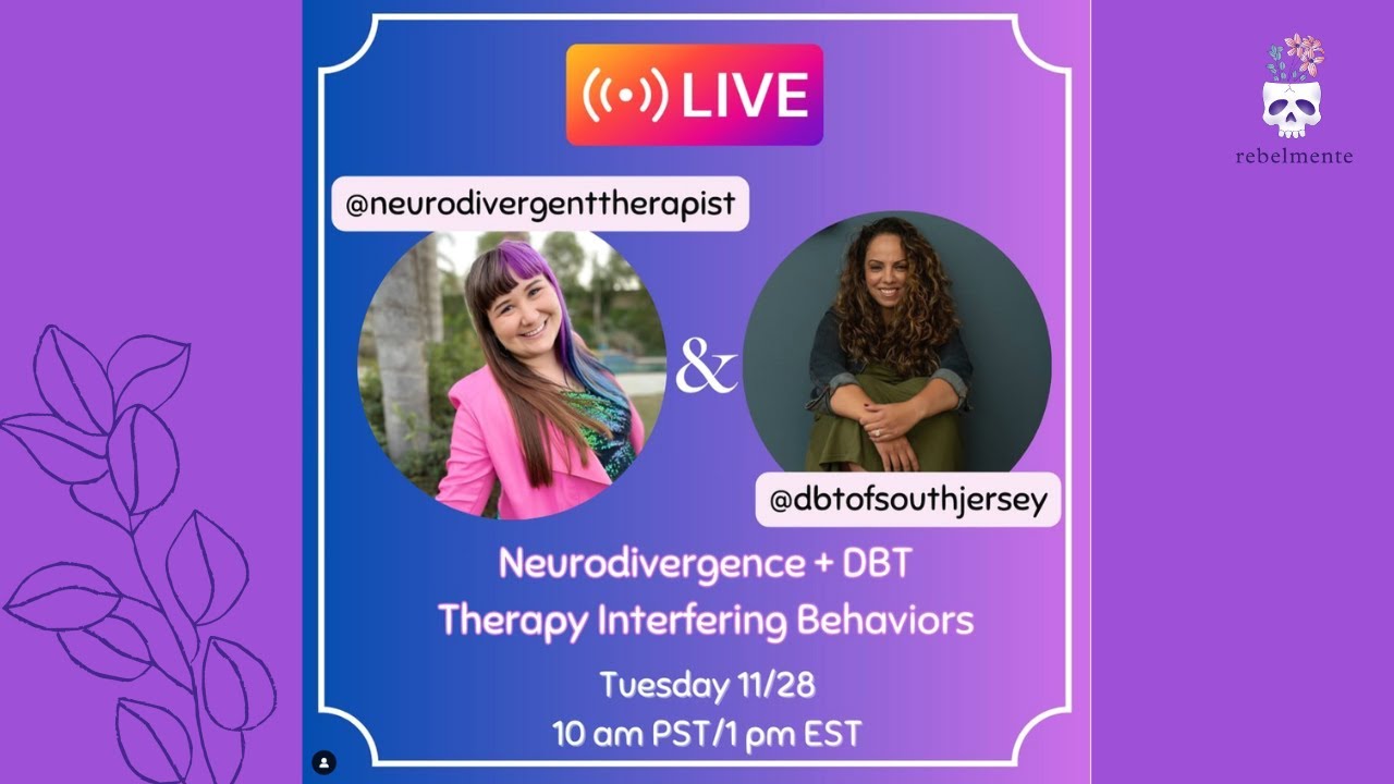 Therapy Interferring Behaviors: Shaelene & The Neurodivergent Therapist, Jamie Roberts